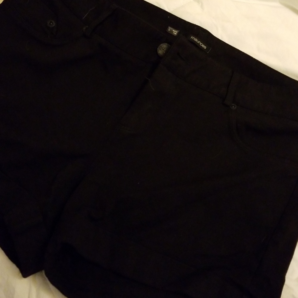Black Stretchy Maurices Shorts